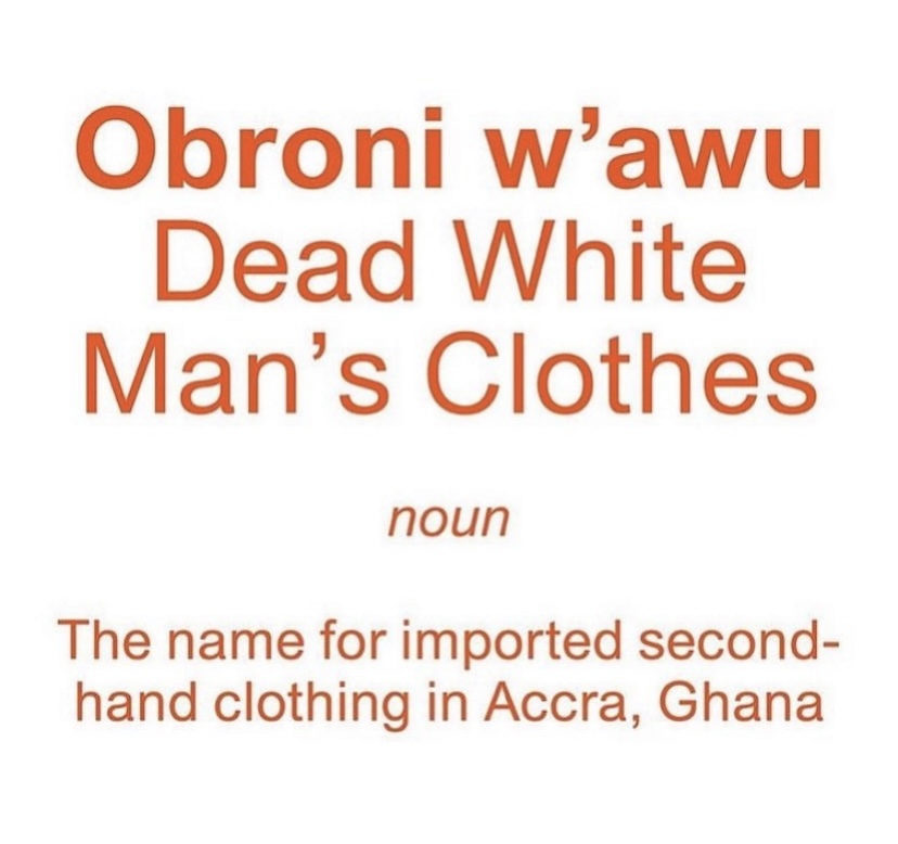 dead white man's clothes the name for imported second hand clothing in accra ghana
