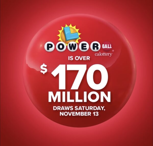 powerball ad advertising $170 Million jackpot