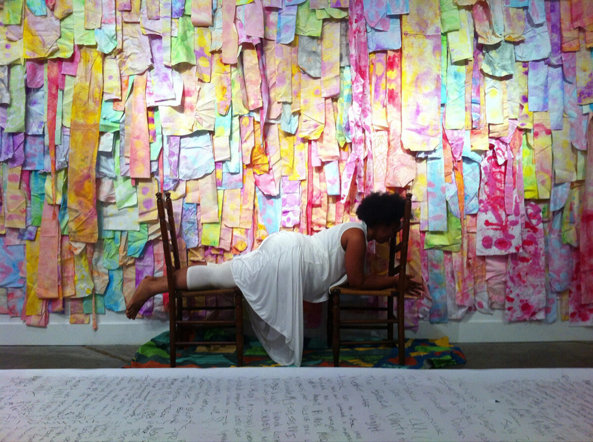 performance work by artist Ada Pinkston