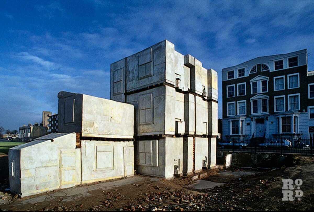 artwork by Rachel Whiteread titled "House"
