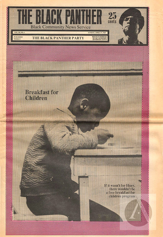 front page of the April 27, 1969, issue of The Black Panther newspaper