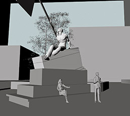 Architectural renderings of Fred Wilson’s “E Pluribus Unum.” (Rendering Courtesy CICF)